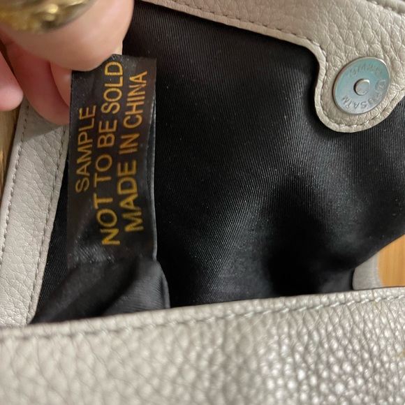 Rebecca Minkoff Taupe Leather Crossbody SAMPLE NFS Tag Small Adjustable OFAK? - Picture 8 of 13